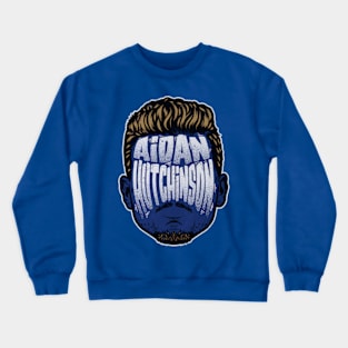 Aidan Hutchinson Detroit Player Silhouette Crewneck Sweatshirt